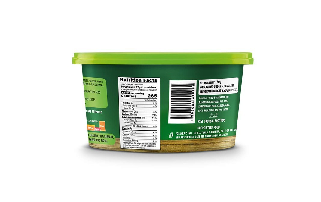 Mom Meal of the Moment, Seviyan Upma    Tub  70 grams